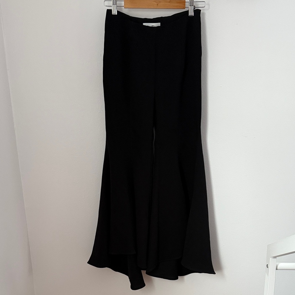 Anthropologie Zinnia Trousers Flare Pants NWOT US size 0 business casual black - Picture 5 of 12